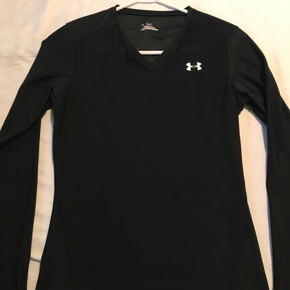 Under Armour Heat Gear Long Sleeve Black Shirt